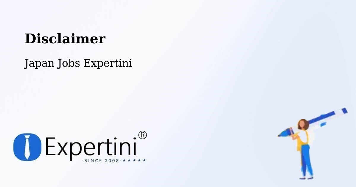 Disclaimer – Kure Shi - Japan Jobs Expertini